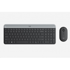 Logitech Wireless Desktop MK470, US, grafitová