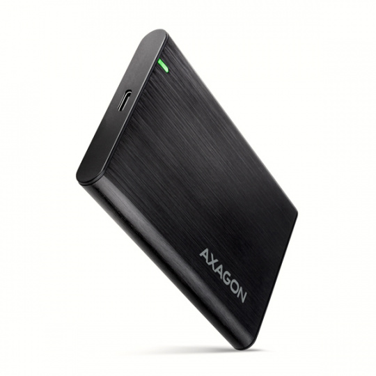 AXAGON EE25-A6C, USB-C 3.2 Gen 1 - SATA 6G 2.5" kovový box RAW, bez skrutiek