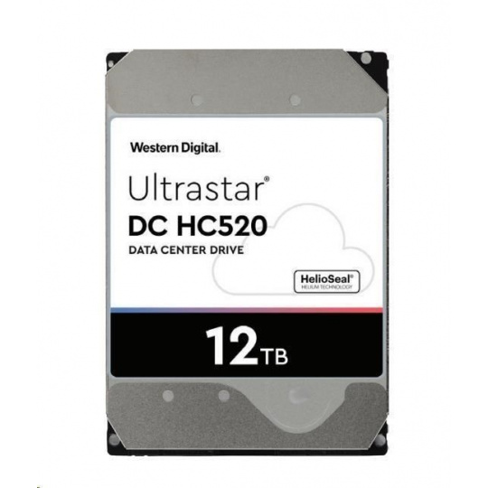 Western Digital Ultrastar® HDD 12TB (HUH721212ALE601) DC HC520 3.5in 26.1MM 256MB 7200RPM SATA 512E SED (ZLATÝ)