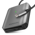 AXAGON CRE-S3C, USB-C 3.2 Gen 1 - čítačka kariet SUPERSPEED, 3-slot & lun SD/microSD/CF, podpora UHS-II