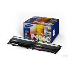 HP - Samsung CLT-P406C 4-pk CYMK Toner Crt (1,500 / 1,000 pages)