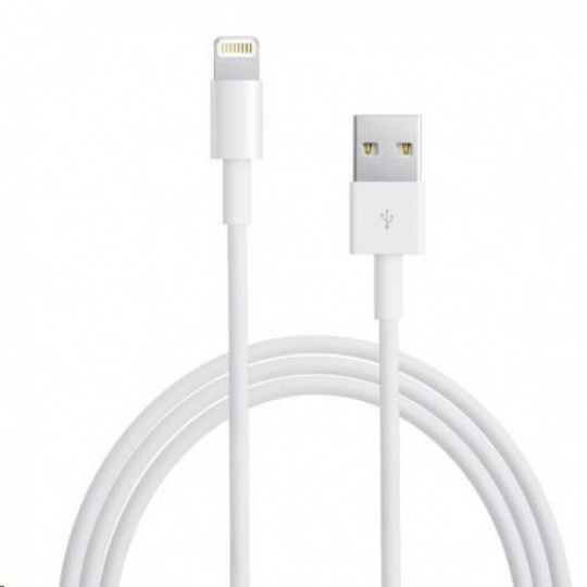 Kábel APPLE USB s konektorom lightning - biely (hromadné balenie) 2 m