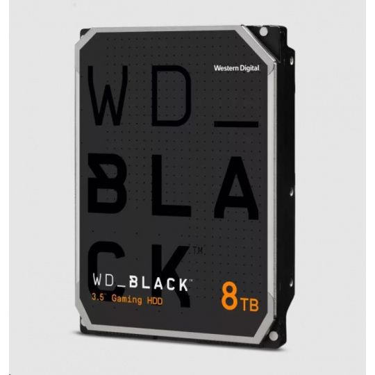 WD BLACK WD8001FZBX 8TB SATAIII/600 256MB cache 7200 otáčok za minútu, CMR