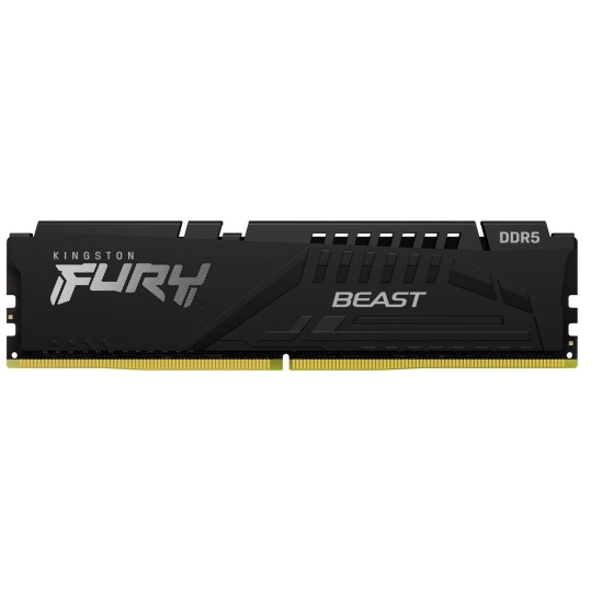 KINGSTON DIMM DDR5 16GB 6000MT/s CL30 ECC FURY Beast XMP Černá