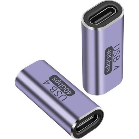 PremiumCord 40Gbps Aluminium USB-C Female - USB-C Female spojka