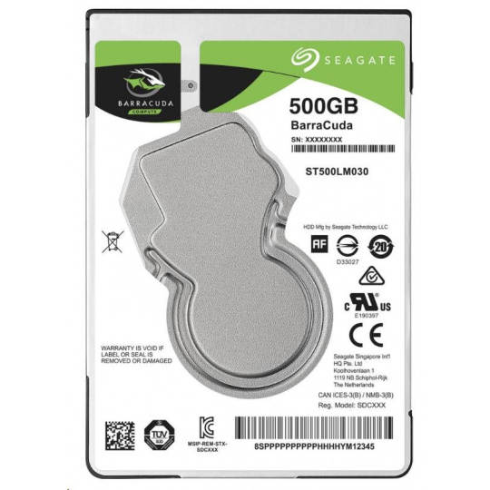 SEAGATE HDD BARRACUDA 2.5" 500GB, SATAIII/600 5400RPM, 128MB cache, 7mm SEAGATE HDD BARRACUDA 2.5" 500GB, SATAIII/600 5400RPM, 128MB cache, 7mm