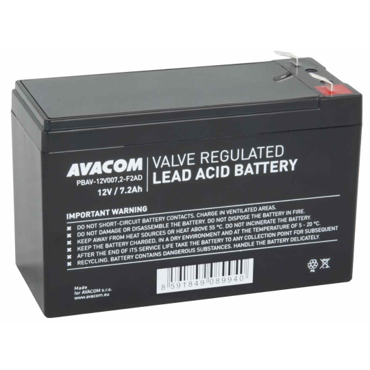 AVACOM baterie 12V 7,2Ah F2 DeepCycle (PBAV-12V007,2-F2AD)