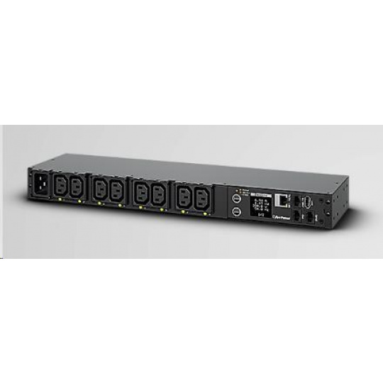 CyberPower Rack PDU, prepínané a merané, 1U, 16A, (8)C13, IEC-320 C20