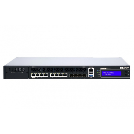 QNAP QuCPE-7012-D2166NT-64G (12-jadrový procesor Intel Xeon D-2166NT 2GHz/3GHz, 64GB DDR4 2666MHz ECC RDIMM (4x16GB), 300W)