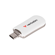 VERBATIM Flash Disk 64GB Plectra USB-C 3.0, bílá