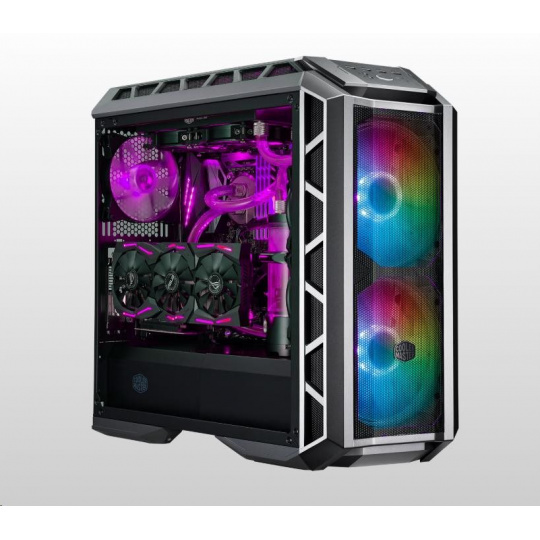 Cooler Master skrinka MasterCase H500P Mesh ARGB, E-ATX, Mid Tower, sivá, bez zdroja