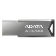 ADATA Flash Disk 64GB UV350, USB 3.2 , sivá metalíza