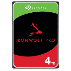 SEAGATE HDD 4TB IRONWOLF PRO (NAS), 3.5", SATAIII, 7200 RPM, Cache 256MB