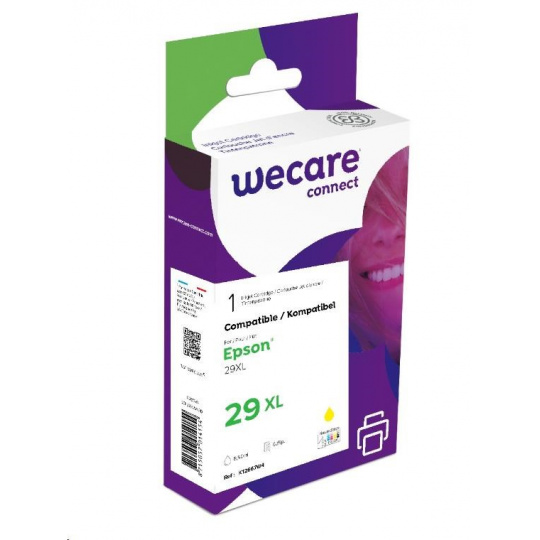 WECARE ARMOR kazeta pre Epson Expression Home XP 235, 332, 432 (C13T29944012), žltá/žltá, 8,5 ml, 625 strán