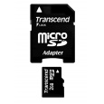 Karta TRANSCEND MicroSD 2GB + adaptér