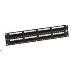 Solarix Patch panel 48 x RJ45 CAT6 UTP 350 MHz čierny 2U SX48-6-UTP-BK