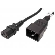 PREMIUMCORD Napájací kábel 230V 10A 1m, konektory IEC 320 C13 - IEC 320 C20 PREMIUMCORD Napájací kábel 230V 10A 1m, konektory IEC 320 C13 - IEC 320 C20